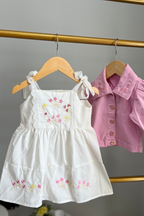 Vestido Lara Branco com Jaquetinha