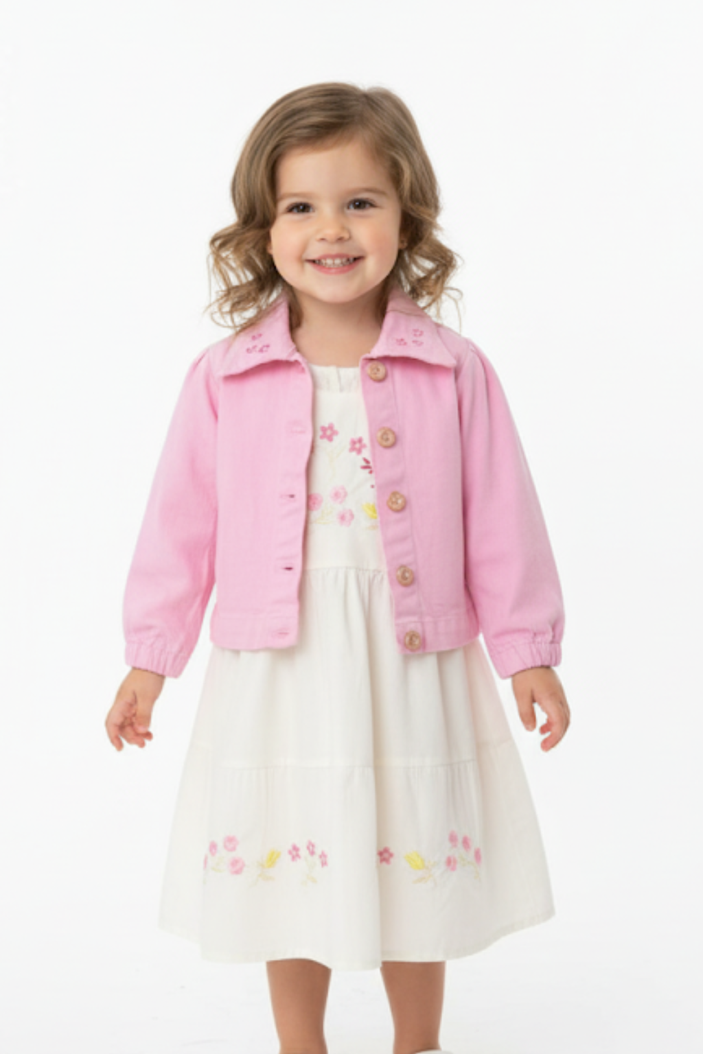 Vestido Lara Branco com Jaquetinha