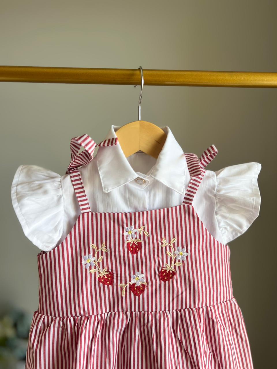 Vestido Sophia Vermelho com Camisa