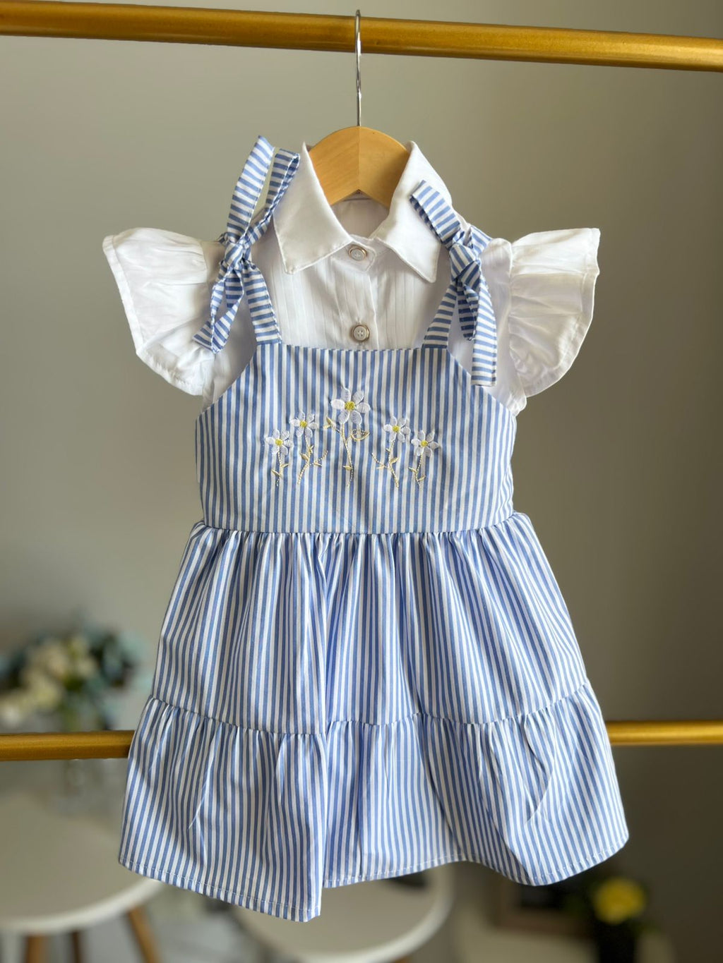 Vestido Sophia Azul com Camisa